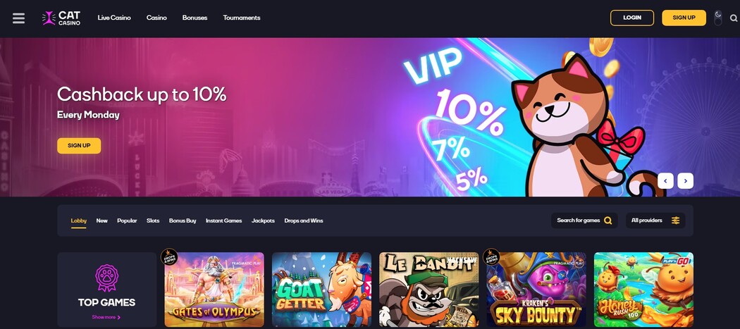 Live-казино Cat Casino